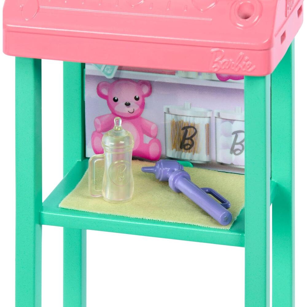 Barbie Baby Doctor Doll with Brunette Fashion Doll 1 Baby Doll Furniture NWT - Picture 7 of 7